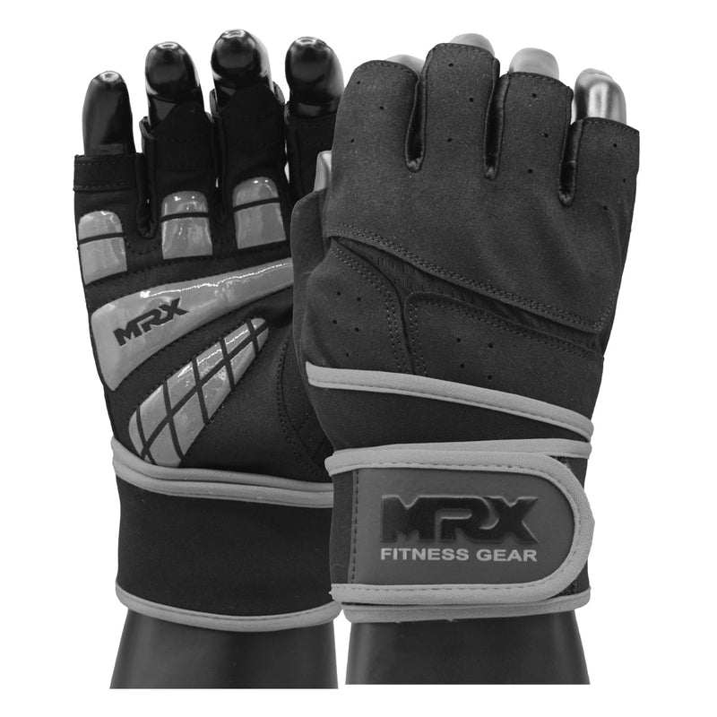 Load image into Gallery viewer, MRX Weightlifting Gloves for Gym Workout Training Long Wrist Strap
