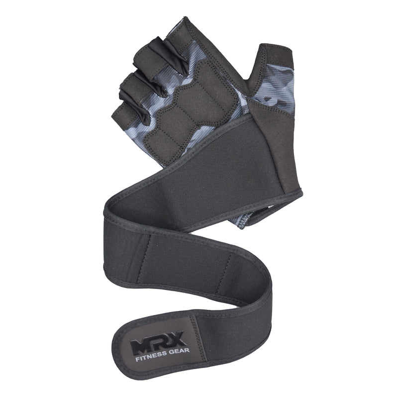 Load image into Gallery viewer, MRX Weightlifting Gloves for Gym Workout Training Long Wrist Strap
