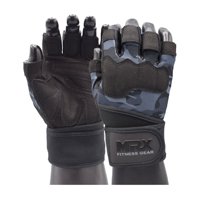 Load image into Gallery viewer, MRX Weightlifting Gloves for Gym Workout Training Long Wrist Strap
