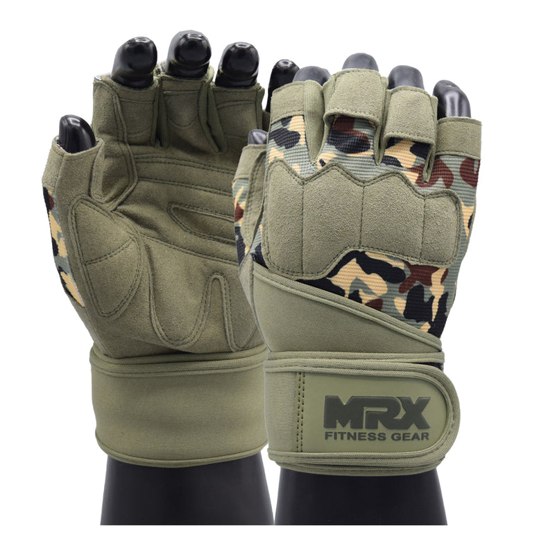 Load image into Gallery viewer, MRX Weightlifting Gloves for Gym Workout Training Long Wrist Strap
