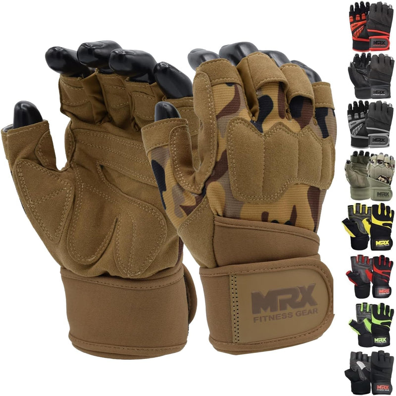Load image into Gallery viewer, MRX Weightlifting Gloves for Gym Workout Training Long Wrist Strap
