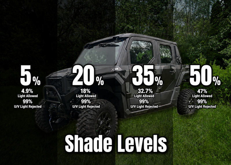 Load image into Gallery viewer, Polaris Xpedition XP &amp; ADV 2-Door &amp; 4-Door Pre-Cut Ceramic Window Tint | Front Windshield
