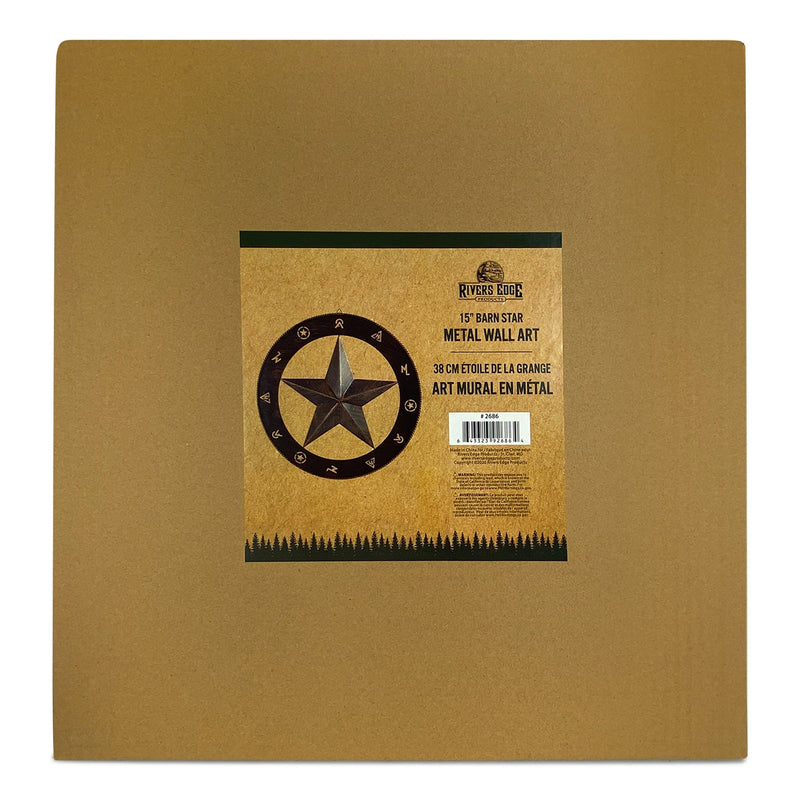 Load image into Gallery viewer, Rustic Metal Wall Art 15in-Barn Star

