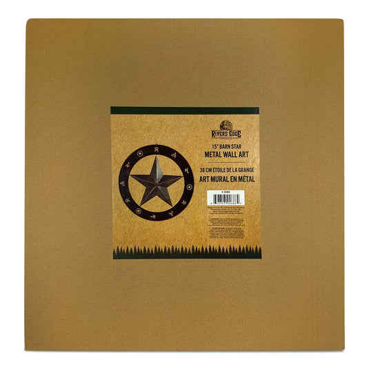 Rustic Metal Wall Art 15in-Barn Star