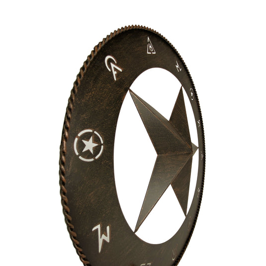Rustic Metal Wall Art 15in-Barn Star