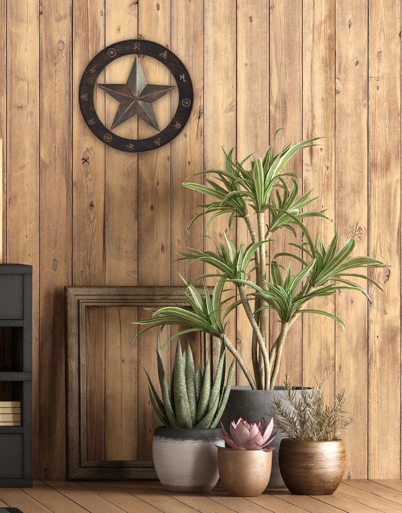 Load image into Gallery viewer, Rustic Metal Wall Art 15in-Barn Star
