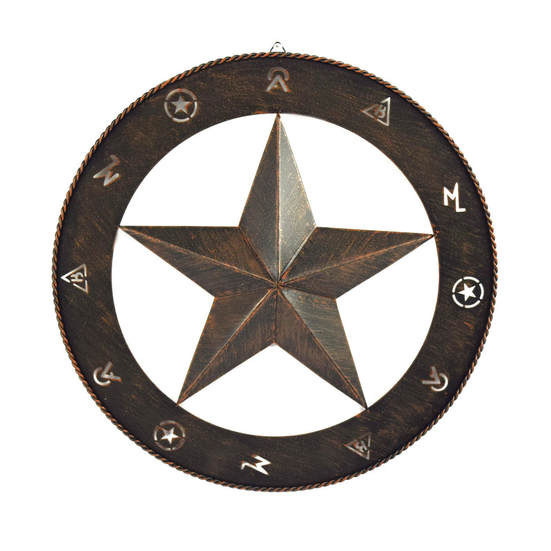 Load image into Gallery viewer, Rustic Metal Wall Art 15in-Barn Star
