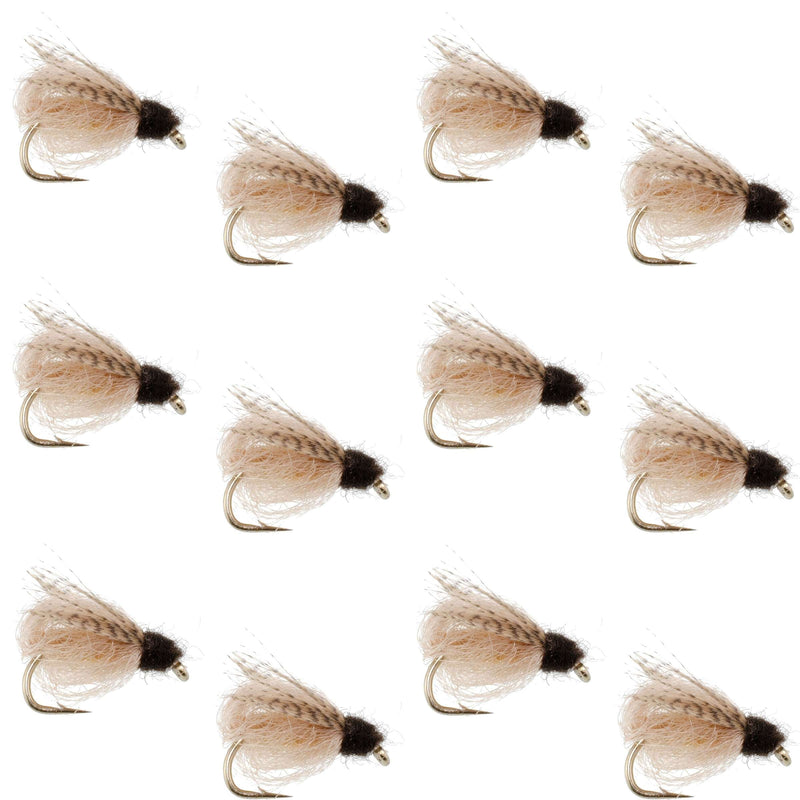 Load image into Gallery viewer, LaFontaine Tan Deep Sparkle Caddis Pupa - 1 Dozen Flies Hook Size 16
