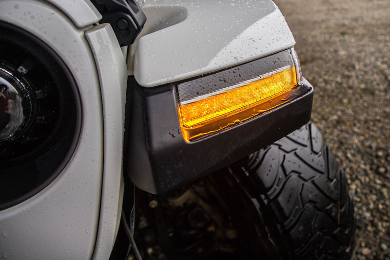 Load image into Gallery viewer, XB LED DRLs: Jeep JL / JT (18+ / Smoked Lens / Set)
