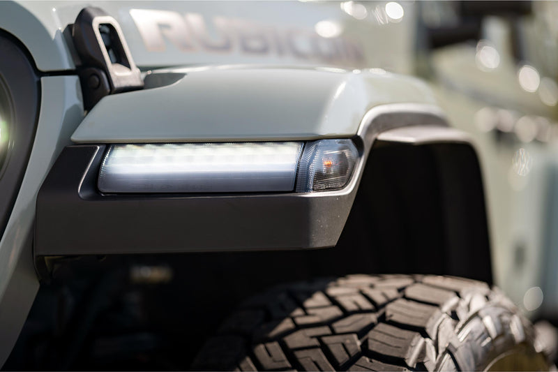 Load image into Gallery viewer, XB LED DRLs: Jeep JL / JT (18+ / Smoked Lens / Set)
