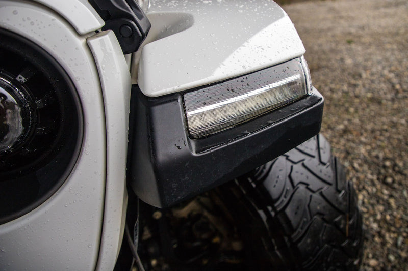 Load image into Gallery viewer, XB LED DRLs: Jeep JL / JT (18+ / Smoked Lens / Set)
