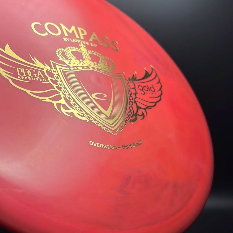 Load image into Gallery viewer, Gold Line Compass - PFN - Wings
