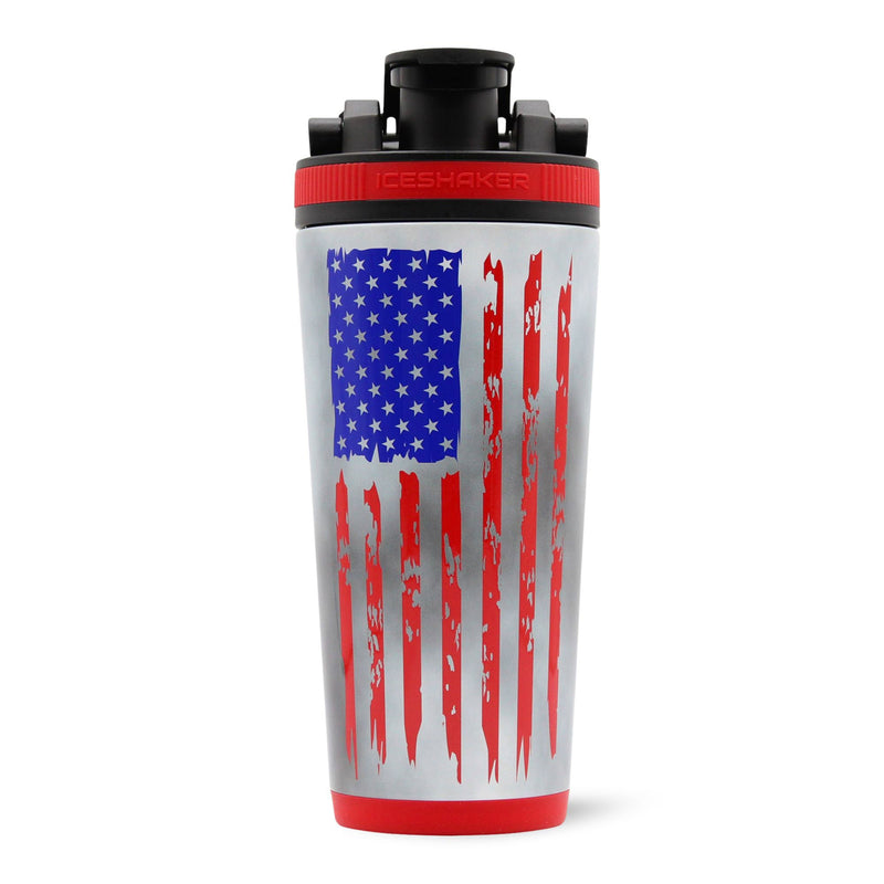 Load image into Gallery viewer, 26oz Ice Shaker - 4D American Flag

