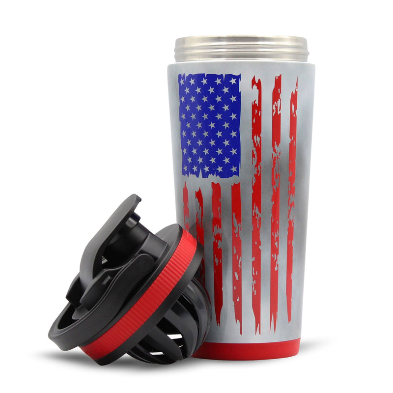 Load image into Gallery viewer, 26oz Ice Shaker - 4D American Flag
