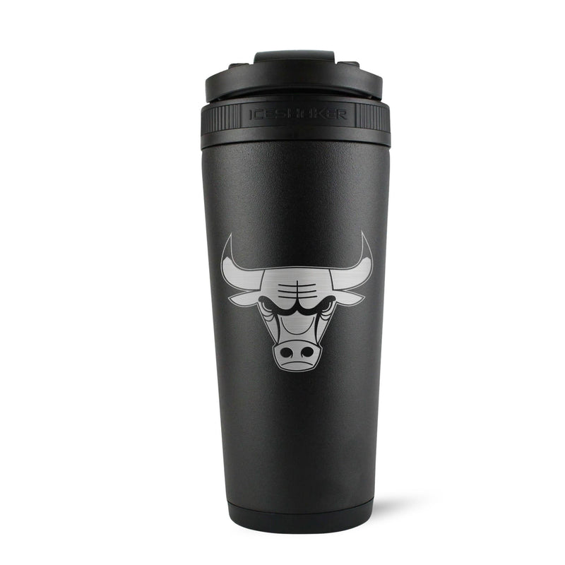 Load image into Gallery viewer, Officially Licensed Chicago Bulls 26oz Ice Shaker - Black
