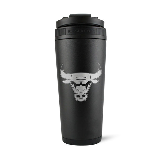 Officially Licensed Chicago Bulls 26oz Ice Shaker - Black