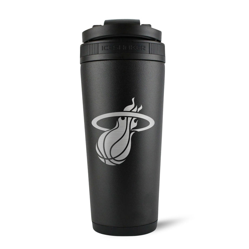 Load image into Gallery viewer, Officially Licensed Miami Heat 26oz Ice Shaker - Black
