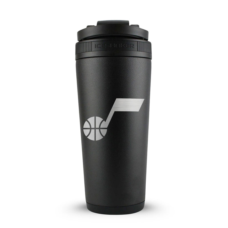 Load image into Gallery viewer, Officially Licensed Utah Jazz 26oz Ice Shaker - Black
