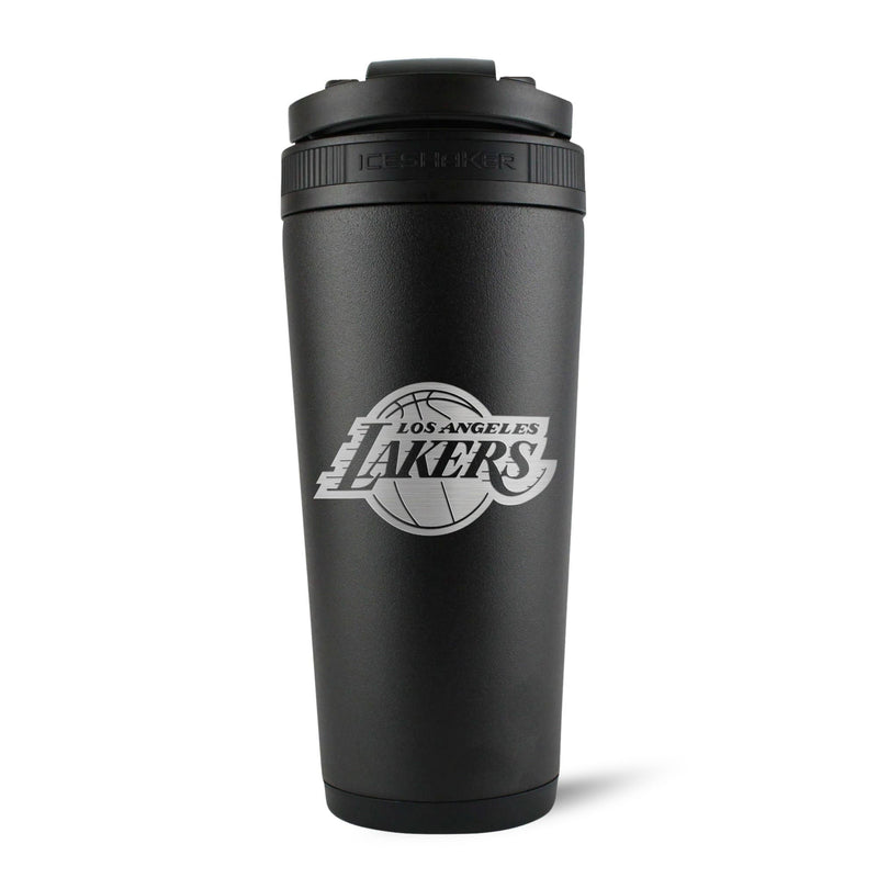 Load image into Gallery viewer, Officially Licensed Los Angeles Lakers 26oz Ice Shaker - Black
