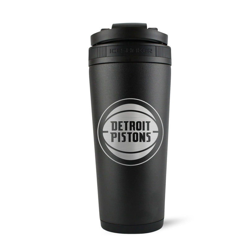 Load image into Gallery viewer, Officially Licensed Detroit Pistons 26oz Ice Shaker - Black
