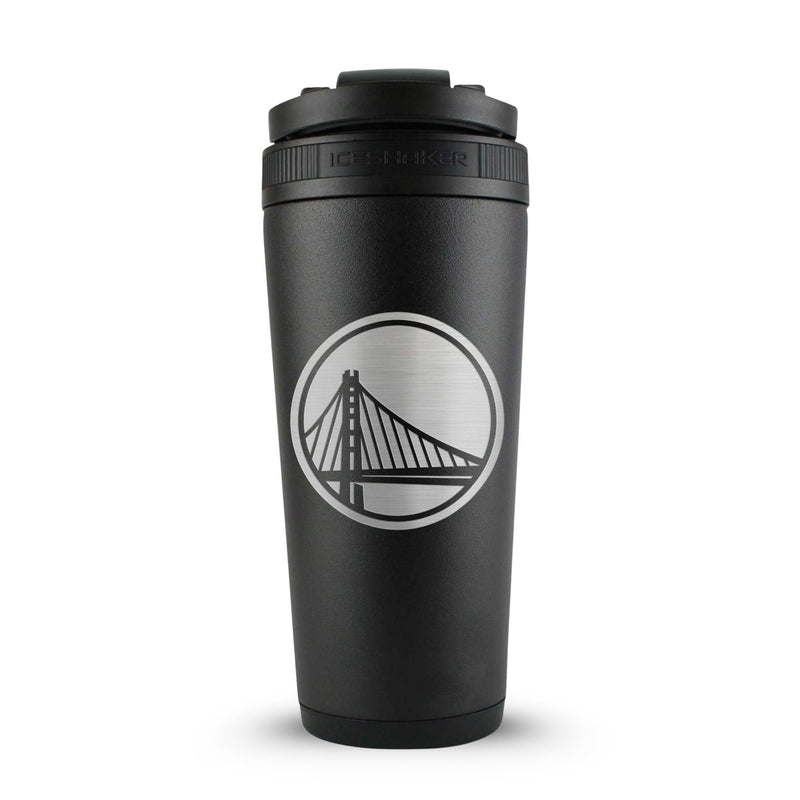 Load image into Gallery viewer, Officially Licensed Golden State Warriors 26oz Ice Shaker - Black
