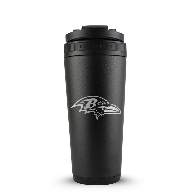 Load image into Gallery viewer, Officially Licensed Baltimore Ravens 26oz Ice Shaker
