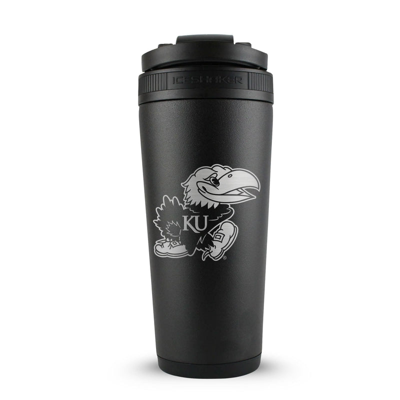Load image into Gallery viewer, Officially Licensed University of Kansas 26oz Ice Shaker
