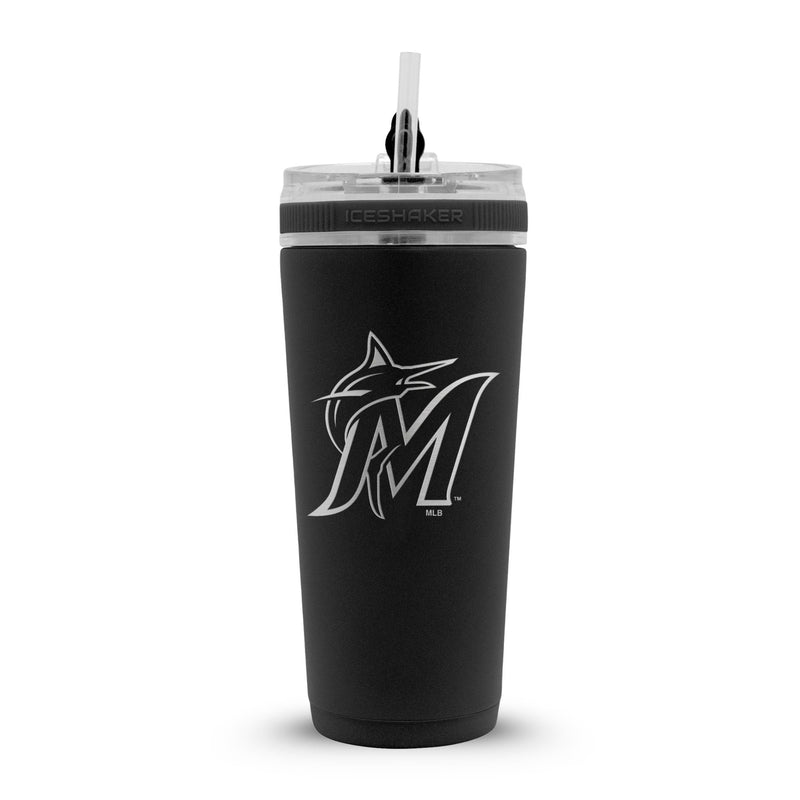 Load image into Gallery viewer, Officially Licensed Miami Marlins 26oz Flex Bottle
