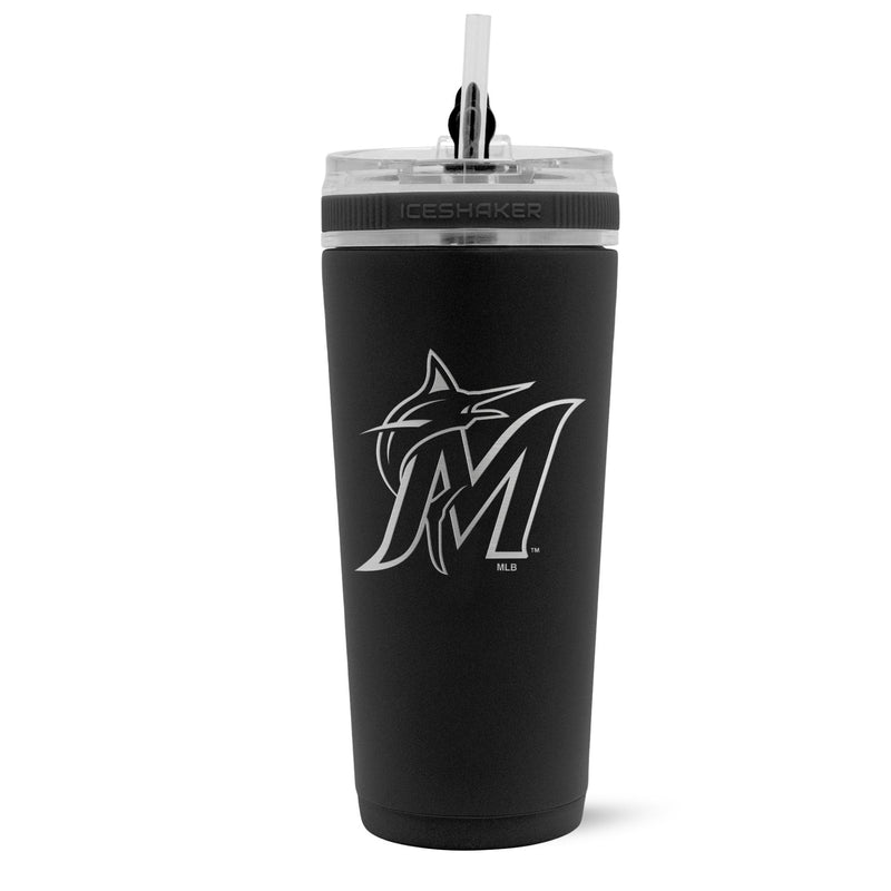 Load image into Gallery viewer, Officially Licensed Miami Marlins 26oz Flex Bottle
