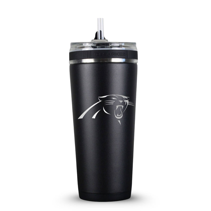 Load image into Gallery viewer, Officially Licensed Carolina Panthers 26oz Flex Bottle
