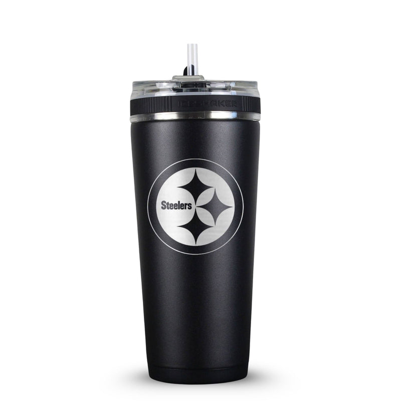 Load image into Gallery viewer, Officially Licensed Pittsburgh Steelers 26oz Flex Bottle
