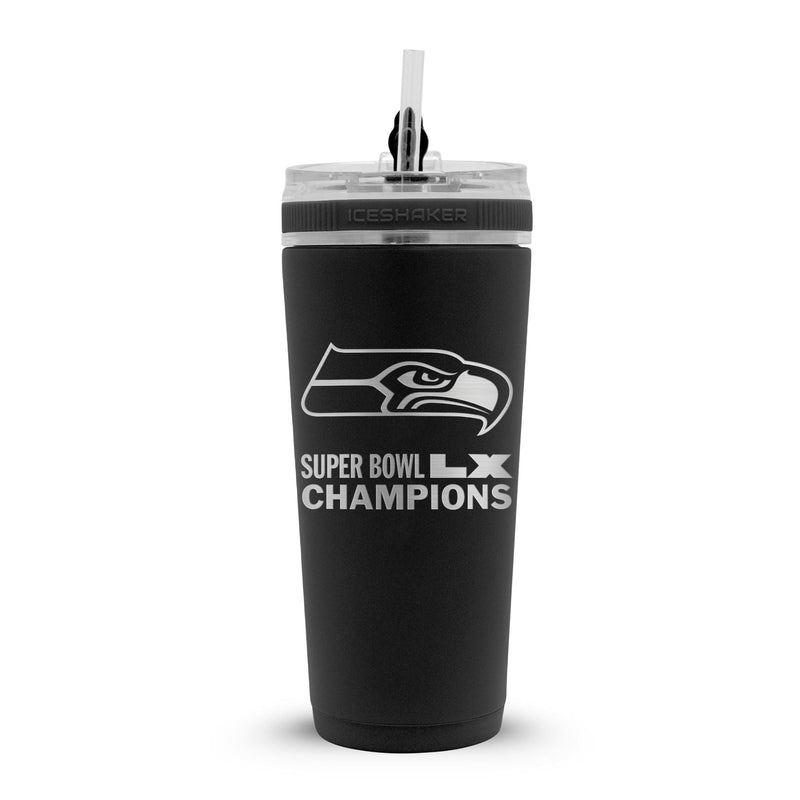 Load image into Gallery viewer, Seattle Seahawks Superbowl LX Champions 26oz Flex Bottle
