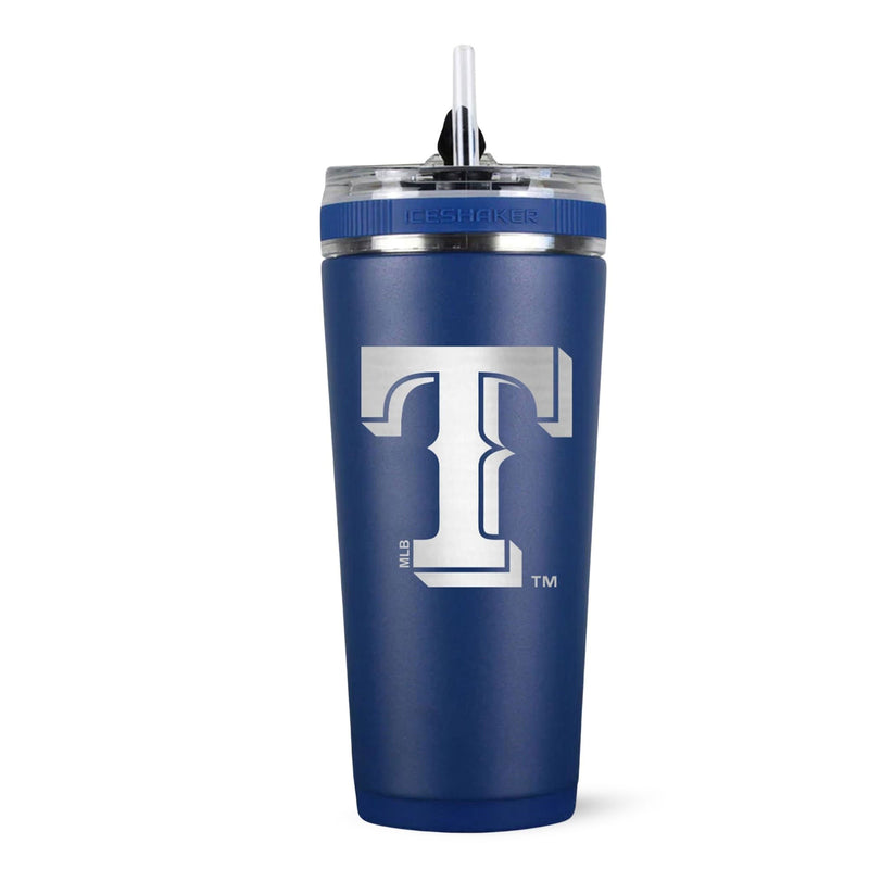 Load image into Gallery viewer, Officially Licensed Texas Rangers 26oz Flex Bottle - Navy
