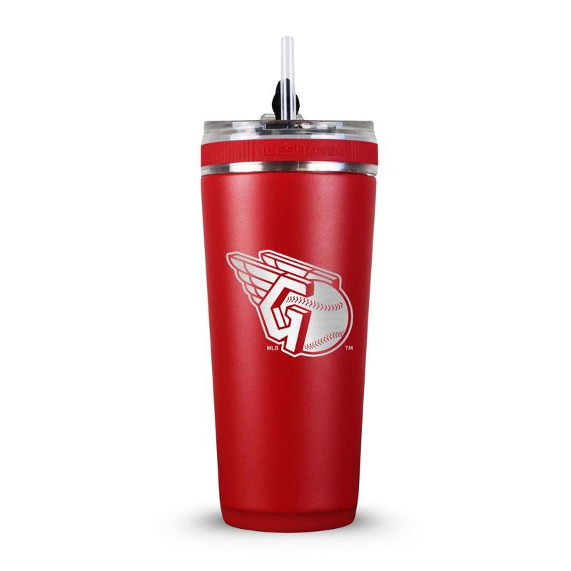 Load image into Gallery viewer, Officially Licensed Cleveland Guardians 26oz Flex Bottle
