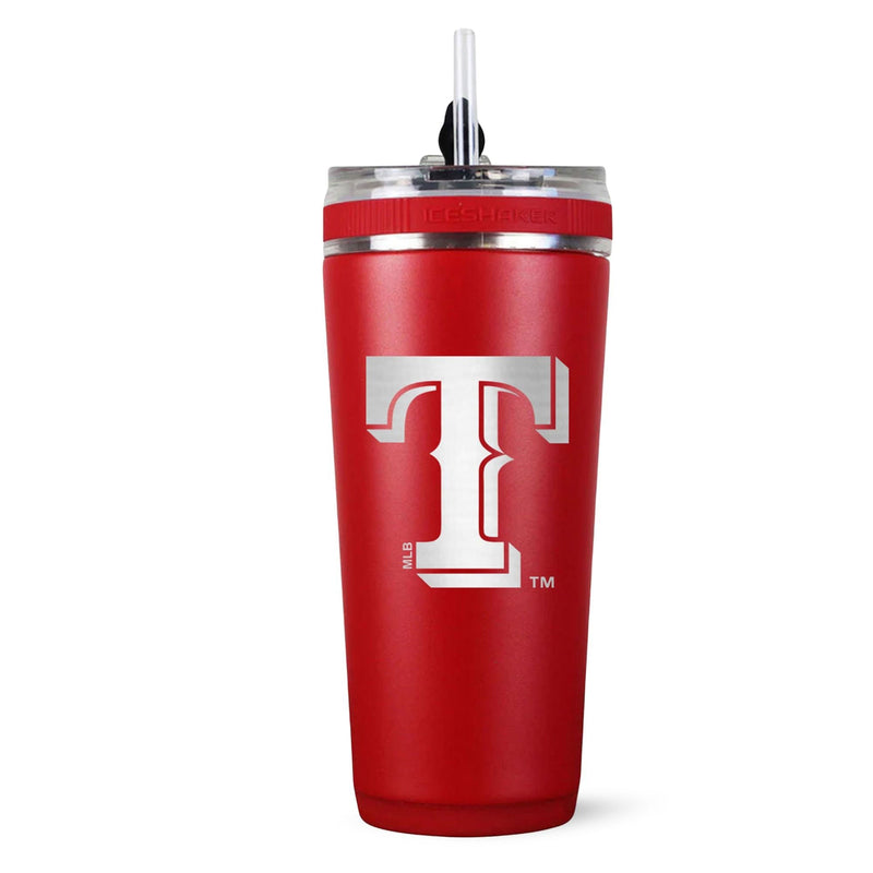 Load image into Gallery viewer, Officially Licensed Texas Rangers 26oz Flex Bottle - Red
