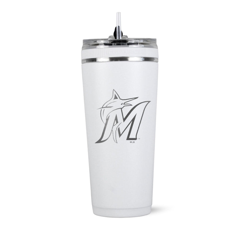 Load image into Gallery viewer, Officially Licensed Miami Marlins 26oz Flex Bottle
