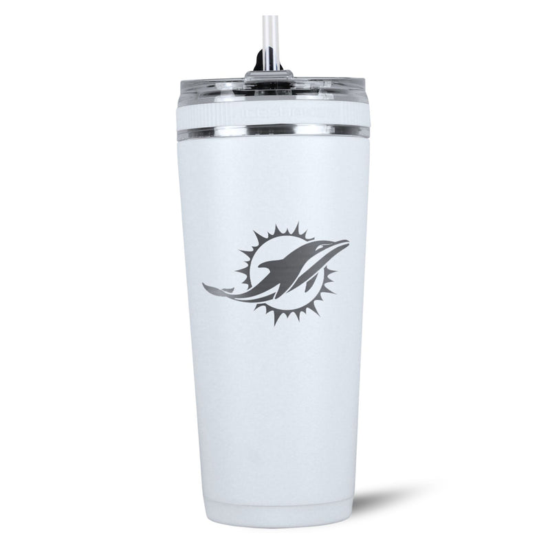 Load image into Gallery viewer, Officially Licensed Miami Dolphins 26oz Flex Bottle
