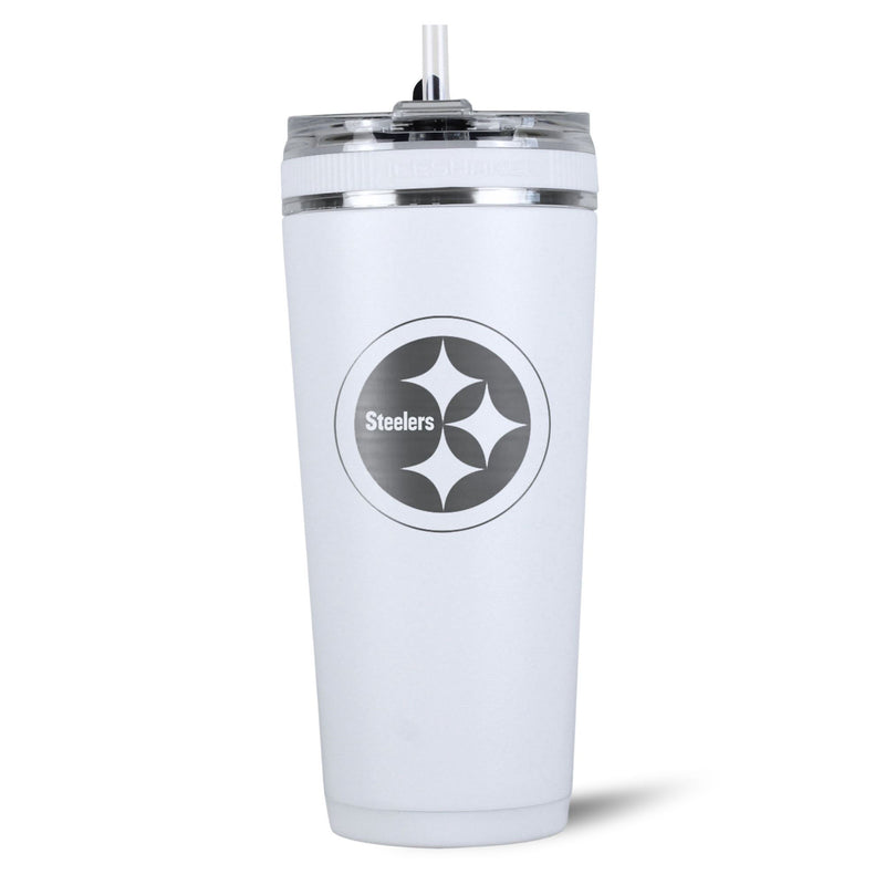 Load image into Gallery viewer, Officially Licensed Pittsburgh Steelers 26oz Flex Bottle

