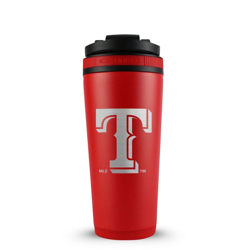 Load image into Gallery viewer, Officially Licensed Texas Rangers 26oz Ice Shaker - Red

