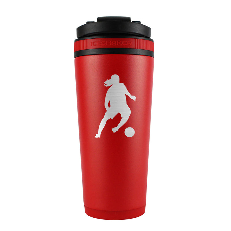 Load image into Gallery viewer, Custom Ronaldinho 26oz Ice Shaker - Red
