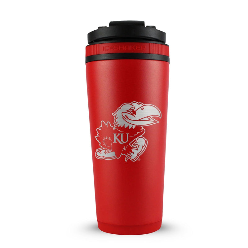 Load image into Gallery viewer, Officially Licensed University of Kansas 26oz Ice Shaker
