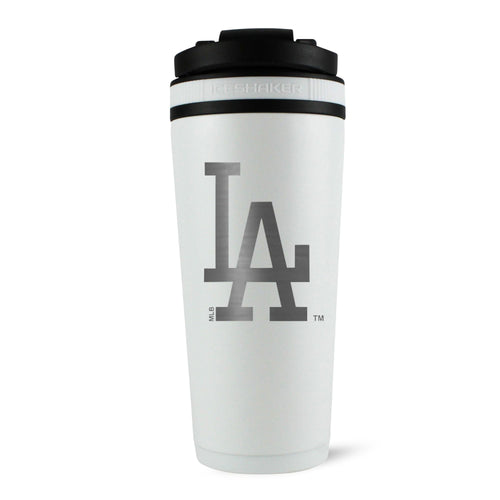 Officially Licensed Los Angeles Dodgers 26oz Ice Shaker (Alternate Logo) - White