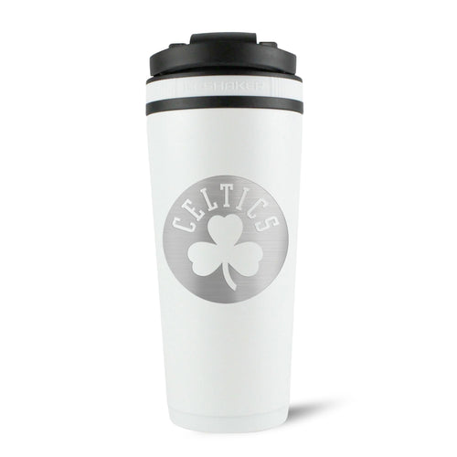 Officially Licensed Boston Celtics 26oz Ice Shaker - White