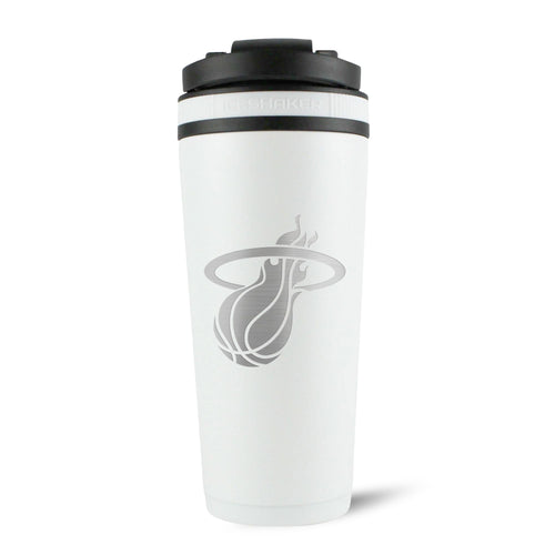Officially Licensed Miami Heat 26oz Ice Shaker - White