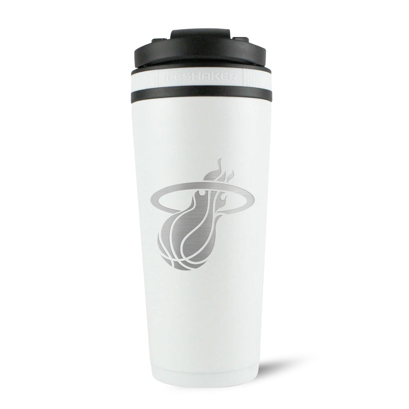 Load image into Gallery viewer, Officially Licensed Miami Heat 26oz Ice Shaker - White
