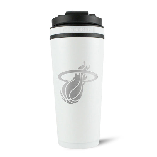 Officially Licensed Miami Heat 26oz Ice Shaker - White