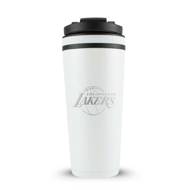 Load image into Gallery viewer, Officially Licensed Los Angeles Lakers 26oz Ice Shaker - White

