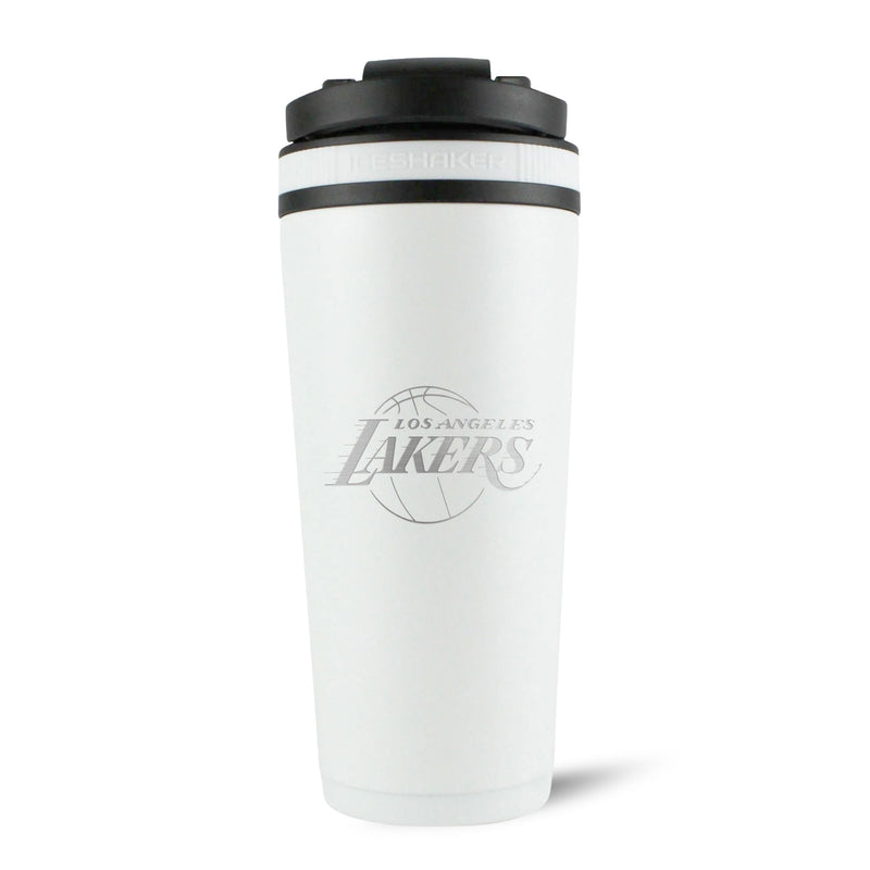 Load image into Gallery viewer, Officially Licensed Los Angeles Lakers 26oz Ice Shaker - White
