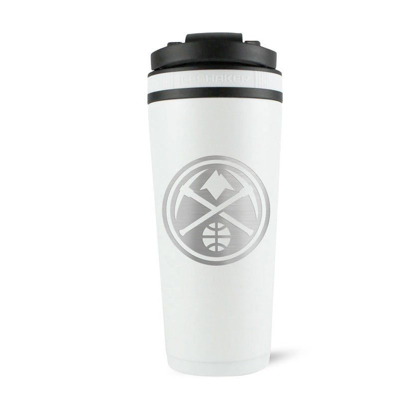 Load image into Gallery viewer, Officially Licensed Denver Nuggets 26oz Ice Shaker - White
