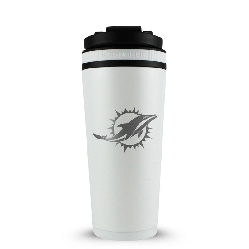 Load image into Gallery viewer, Officially Licensed Miami Dolphins 26oz Ice Shaker
